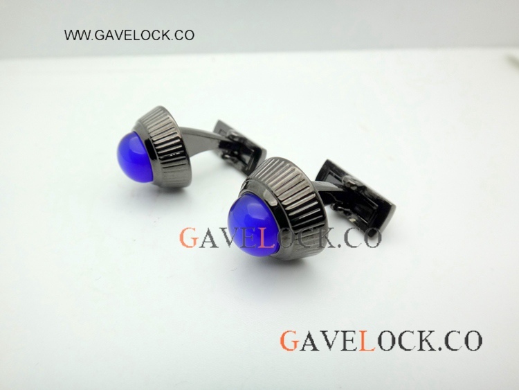 Replica Cartier Cuff links - Black and Blue